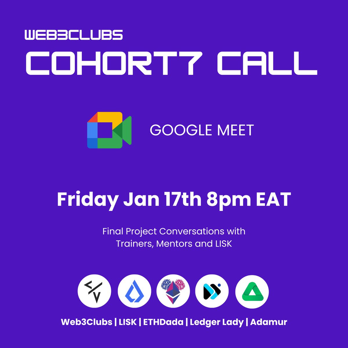 Event Announcement: Web3Clubs Cohort7 Call